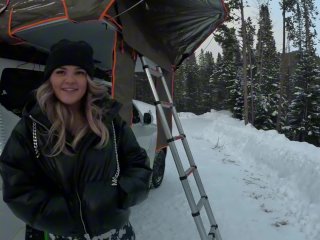 Naughty Stranger Entices Me in Her Tent While My Girlfriend Sleeps - Venessa's Alluring Butt