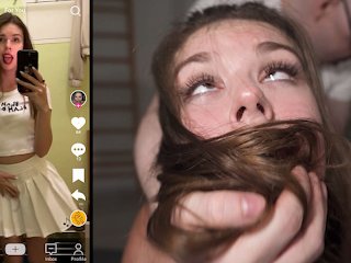 TIKTOK Starlet Gets Double Teamed - College Hottie Princess Alice's Wild Encounter