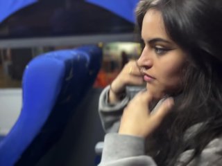 Wild Bus Adventure: Mouthful of a Stranger's Load!